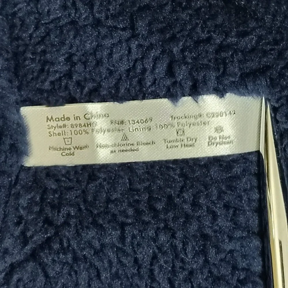 Canyon Creek Hooded Sweatshirt Sz Medium Deer Huning American Flag Sherpa Lining - Picture 8 of 16